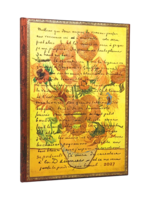 Paperblanks 12-Monatskalender 2027 Van Gogh, Sonnenblumen, Grande, Vertikal