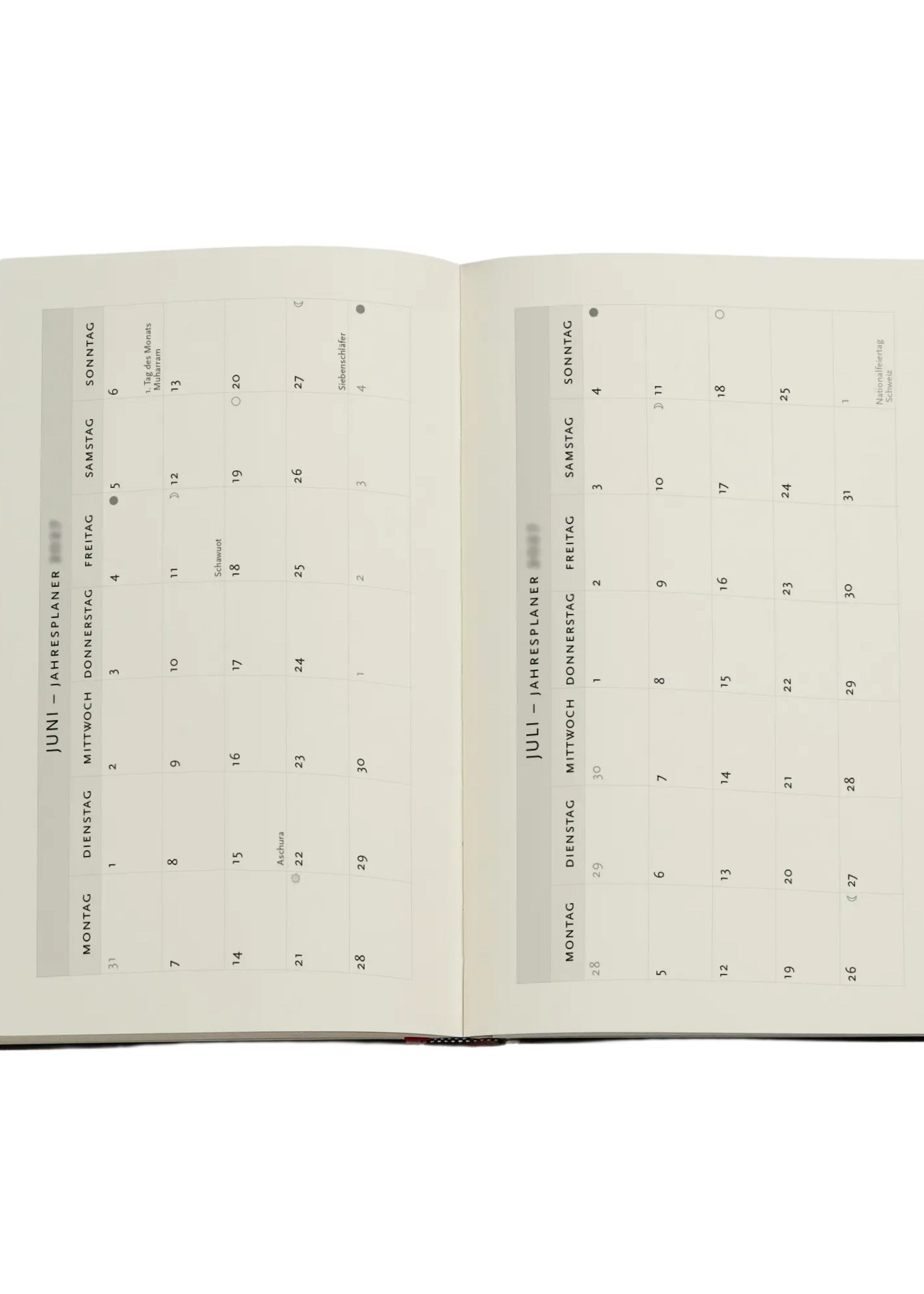 Paperblanks 12-Monatskalender 2027 Black Edition, Maxi, Horizontal
