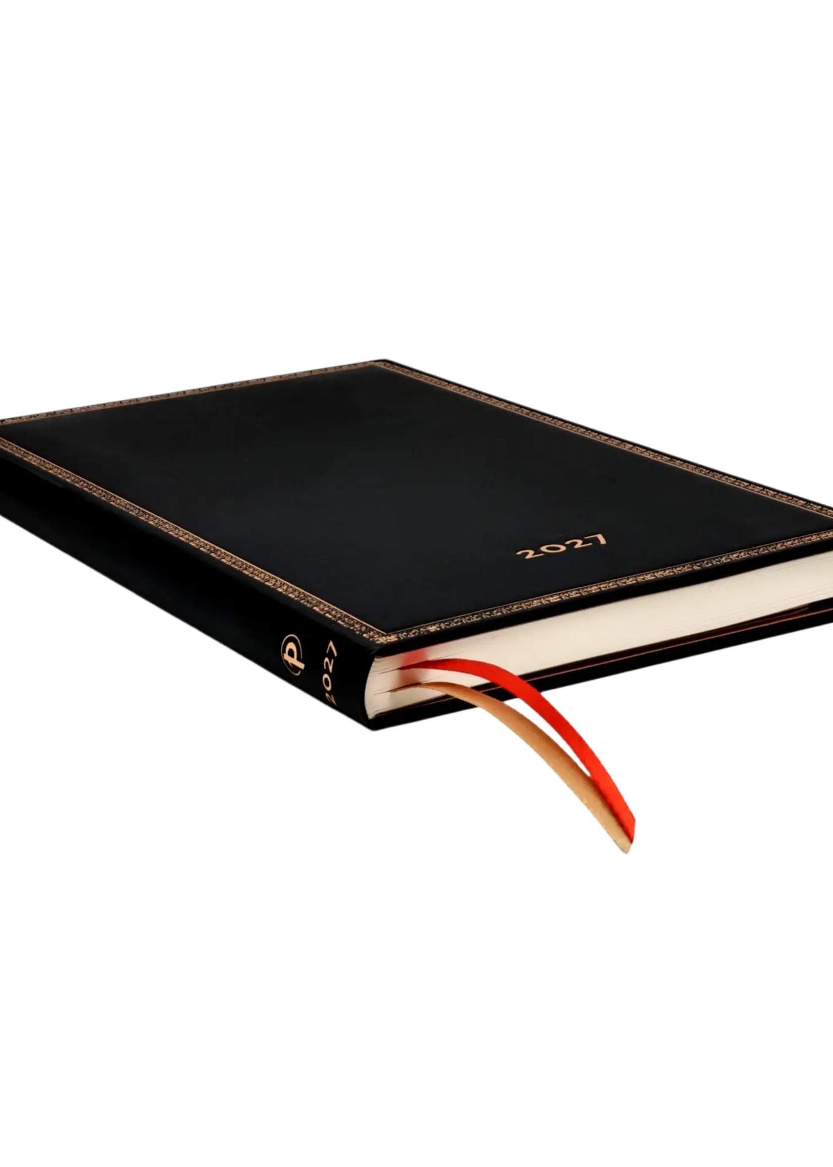 Paperblanks 12-Monatskalender 2027 Black Edition, Maxi, Horizontal