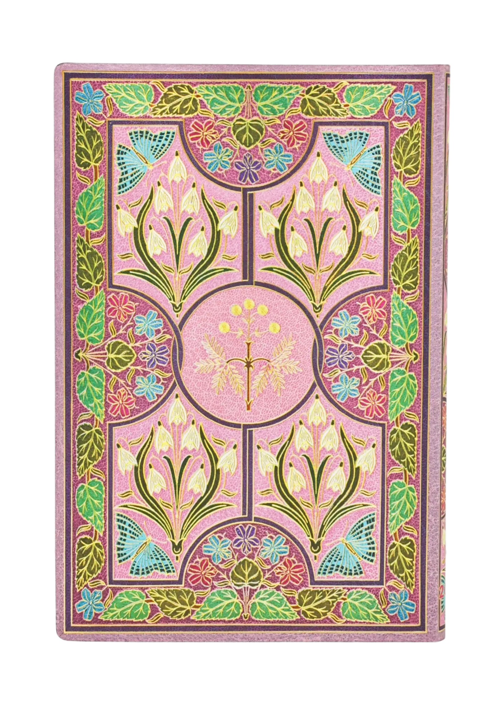 Paperblanks 12-Monatskalender 2027 Mimose, Mini, Horizontal, Softcover – Blühende Poesie