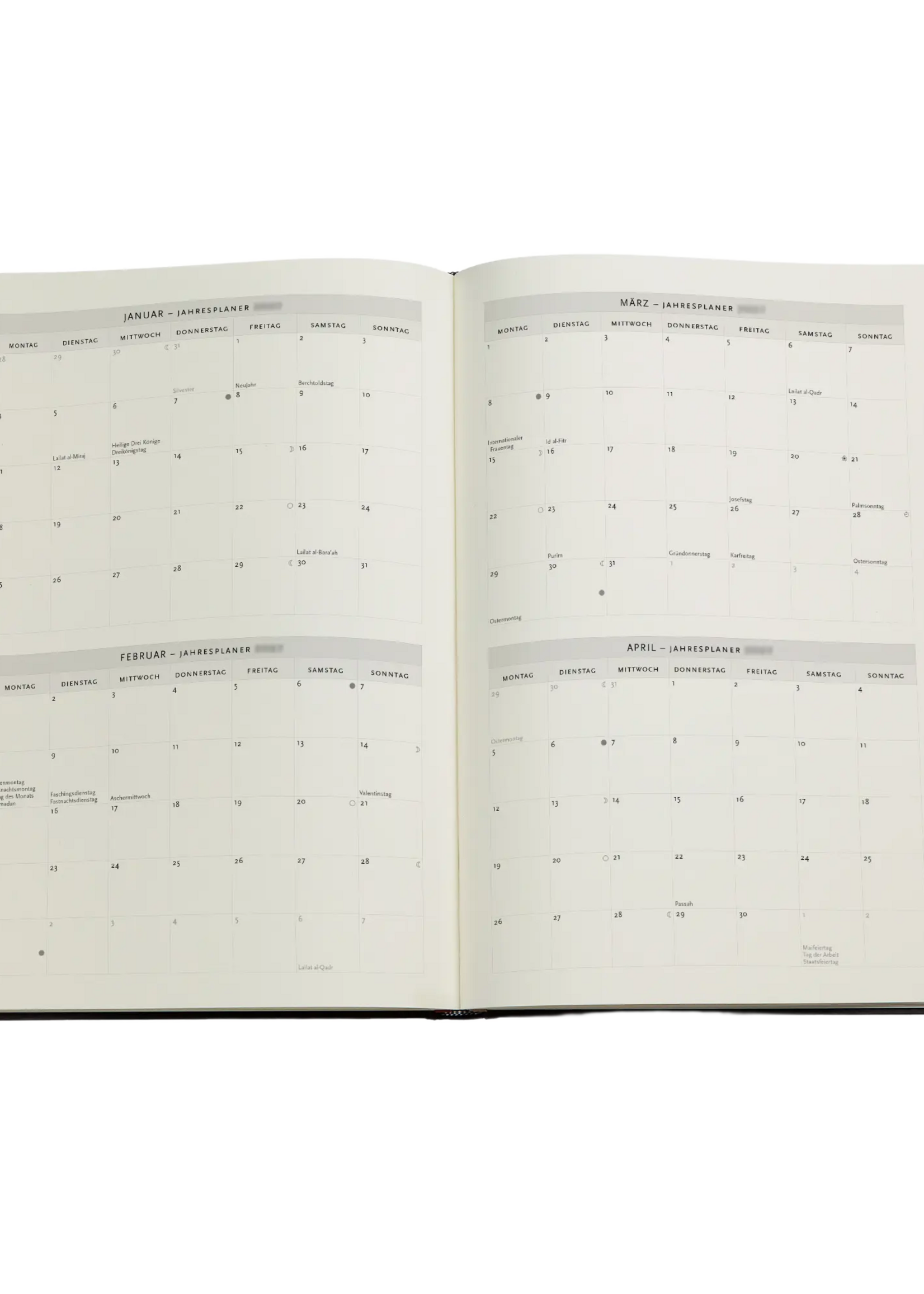 Paperblanks 12-Monatskalender 2027 Smaragdblume, Grande, Vertikal – Anmut der Natur
