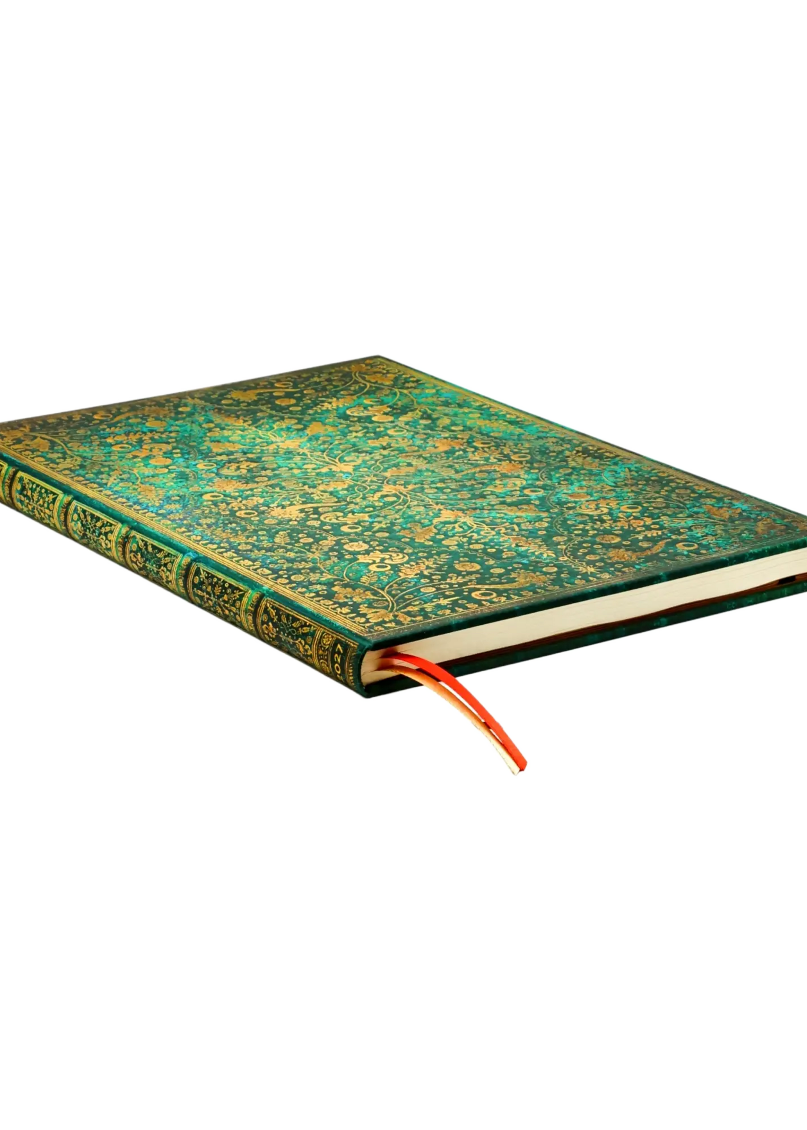 Paperblanks 12-Monatskalender 2027 Smaragdblume, Grande, Vertikal – Anmut der Natur