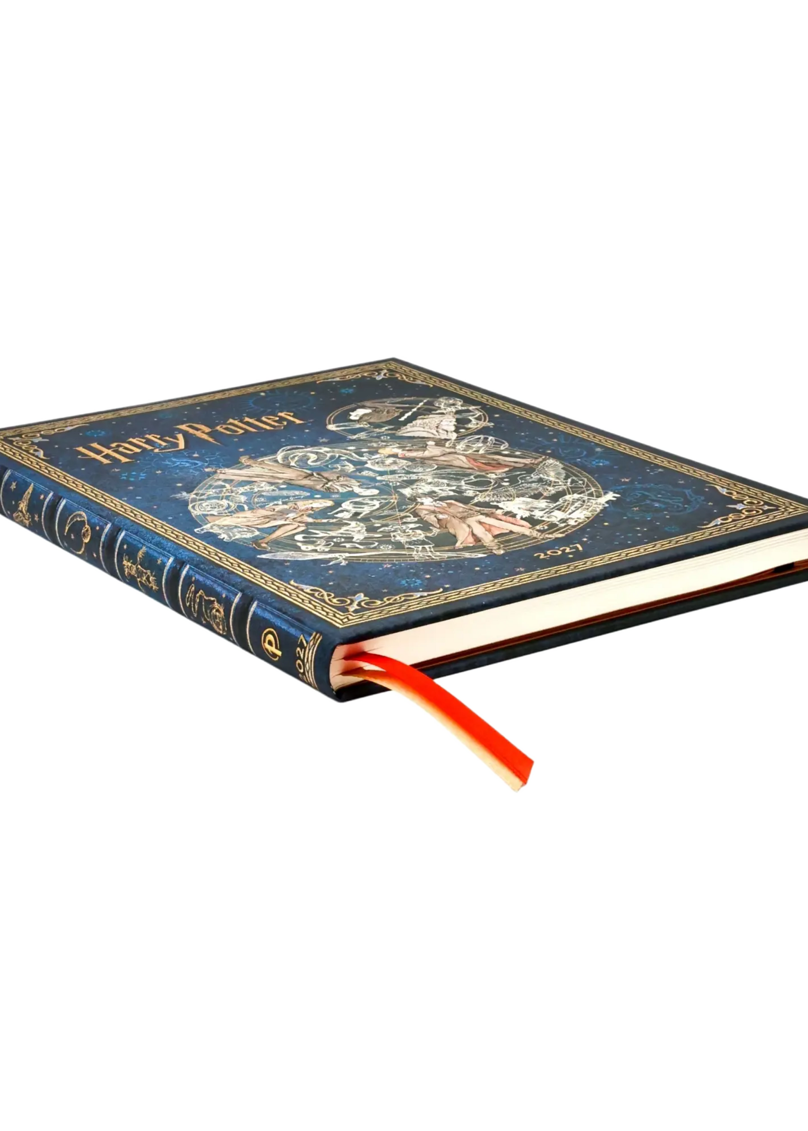 Paperblanks 12-Monatskalender 2027 Legenden von Hogwarts, Ultra, Vertikal – Harry Potter-Kollektion