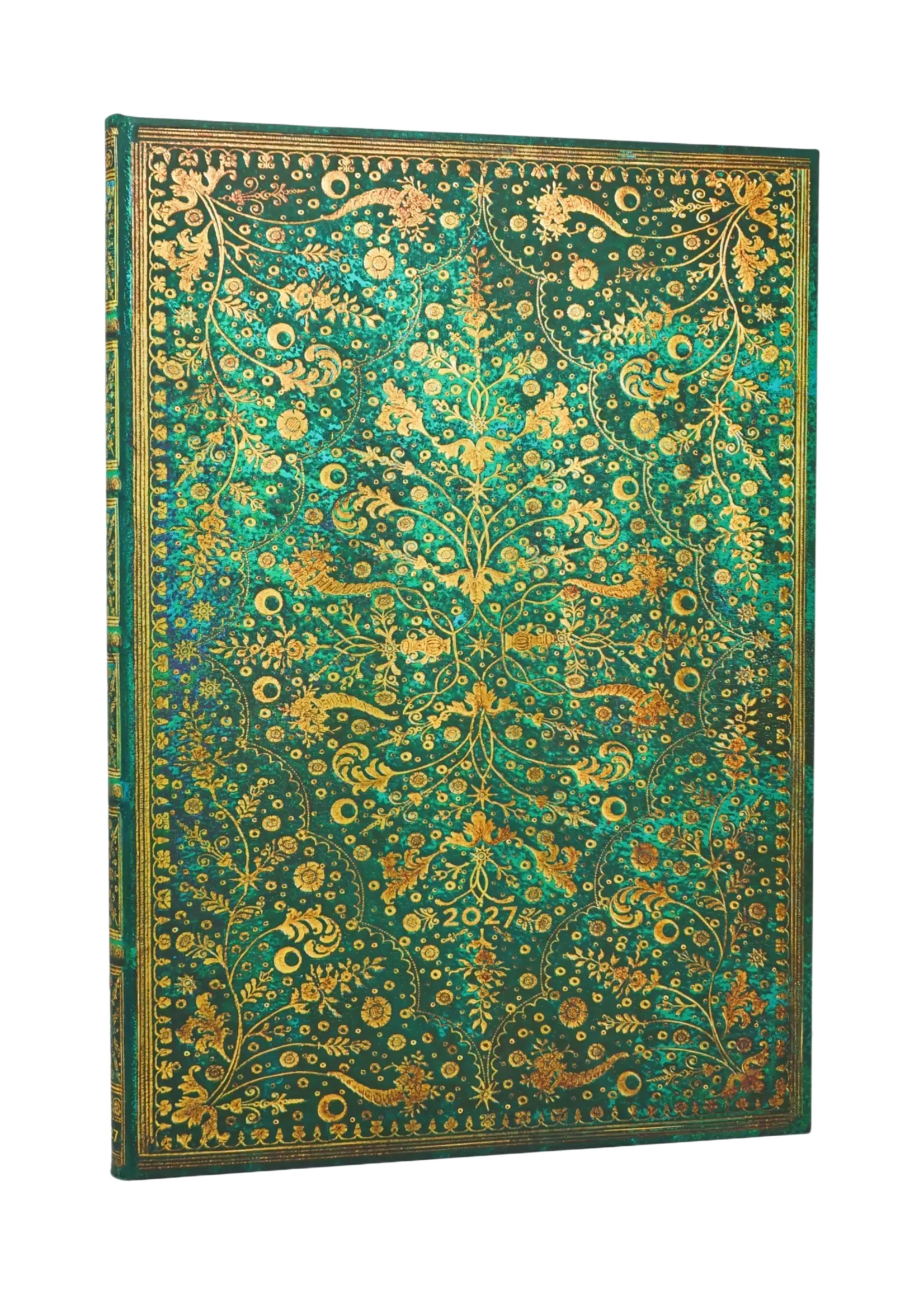 Paperblanks 12-Monatskalender 2027 Smaragdblume, Grande, Vertikal – Anmut der Natur