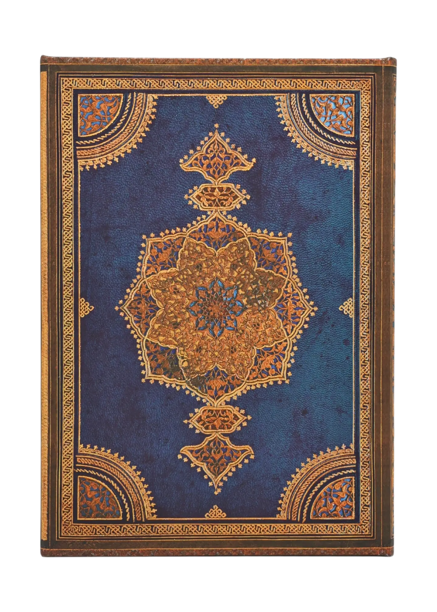 Paperblanks 12-Monatskalender 2027 Safawidisch Indigo, Midi, Horizontal – Safawidische Bindekunst