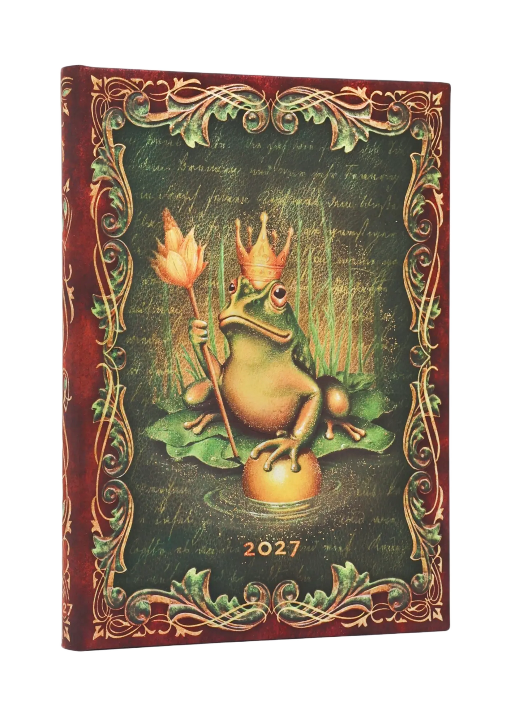 Paperblanks 12-Monatskalender 2027 Die Brüder Grimm, Froschkönig, Midi, Horizontal – Märchenkollektion