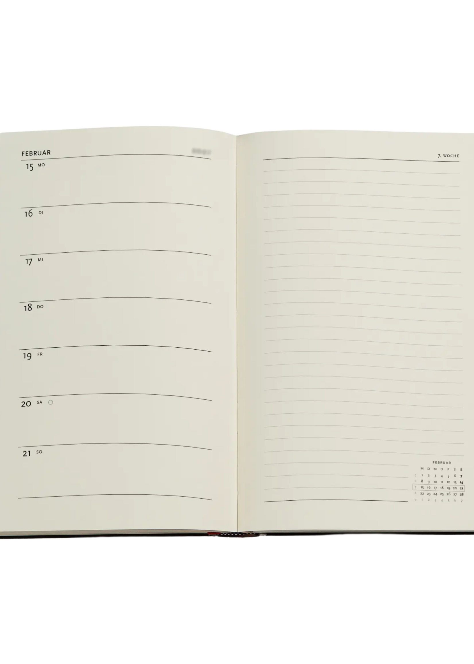 Paperblanks 12-Monatskalender 2027 Blue Luxe, Maxi, Verso – Luxe Design