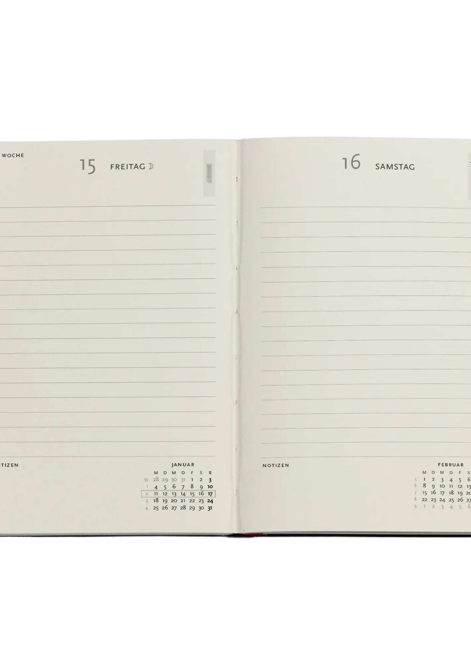 Paperblanks 12-Monatskalender 2027 Saint-Exupéry, Der kleine Prinz, Mini, Tagesüberblick – Faszinierende Handschriften