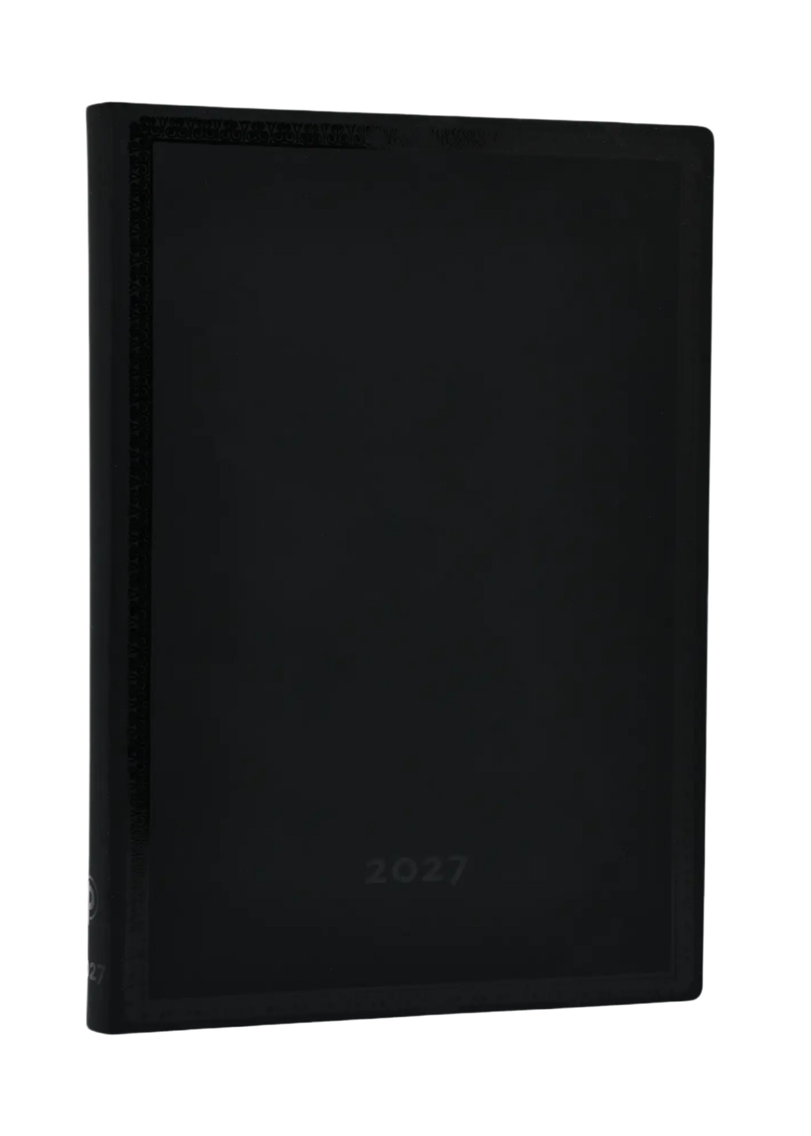 Paperblanks 12-Monatskalender 2027 Black Edition Schlicht, Midi, Horizontal, Softcover