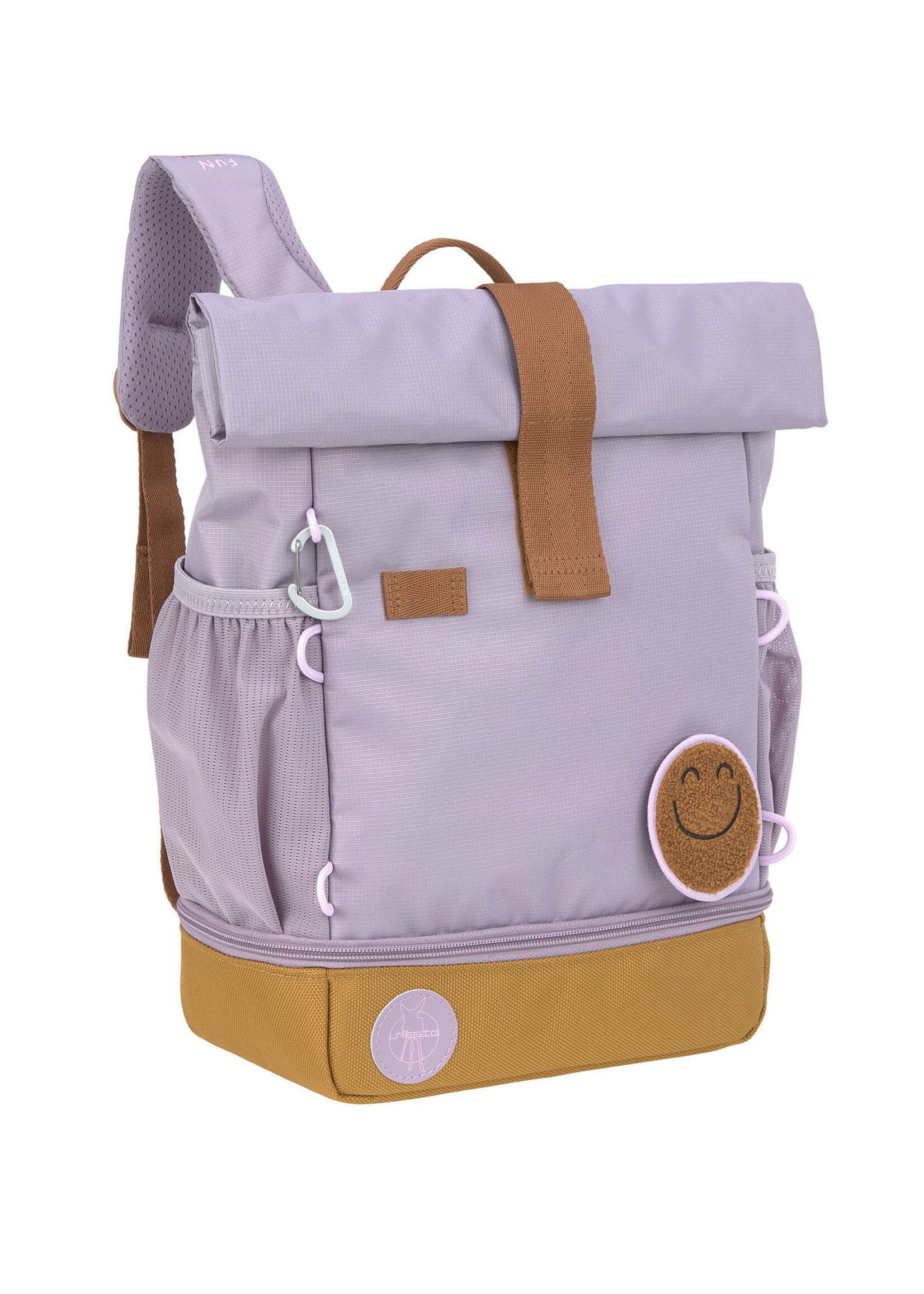 Lässig Fashion Kindergartenrucksack Rolltop - Little Gang, Lila