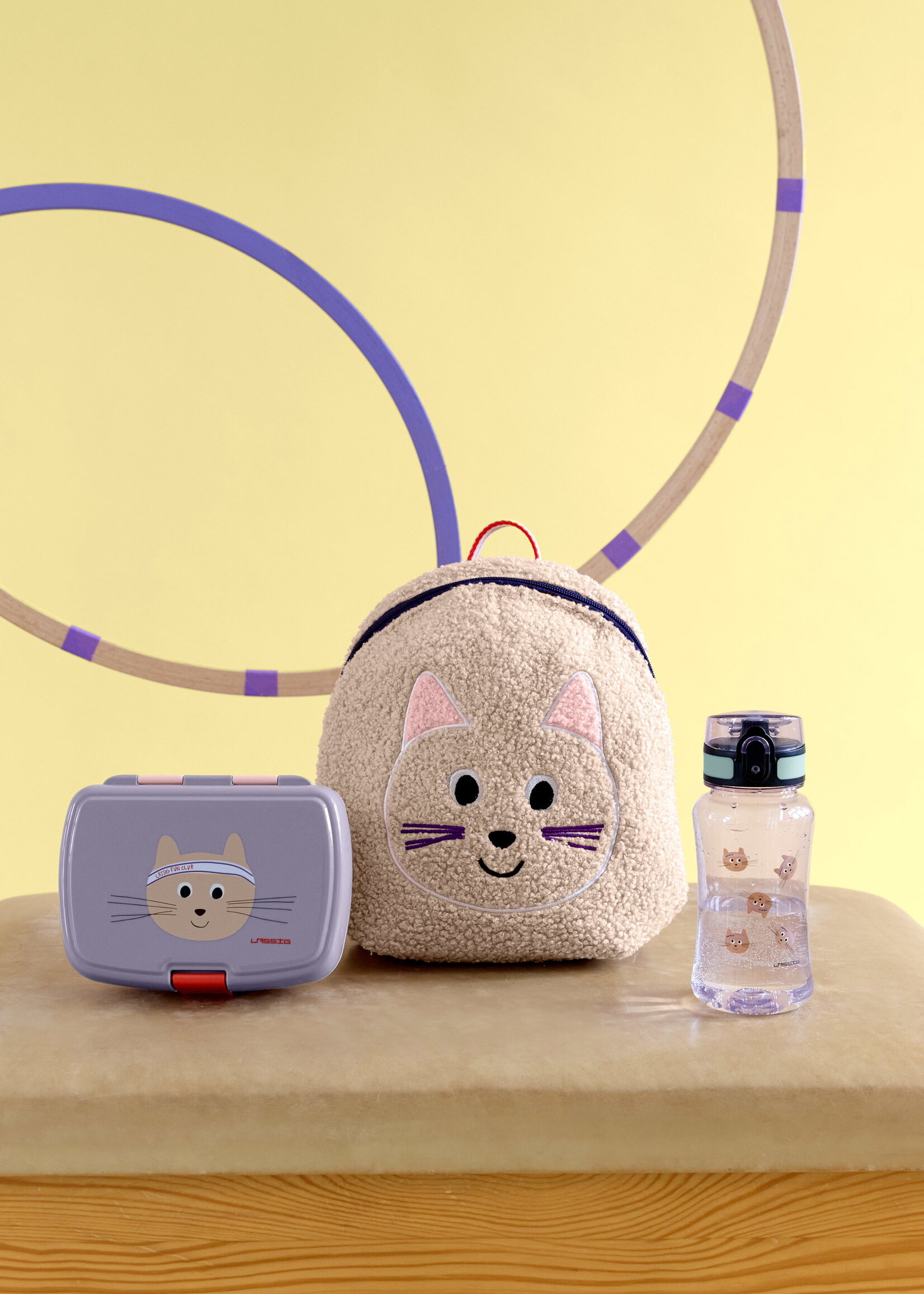 Lässig Fashion Drinking Bottle Tiny Team Cat