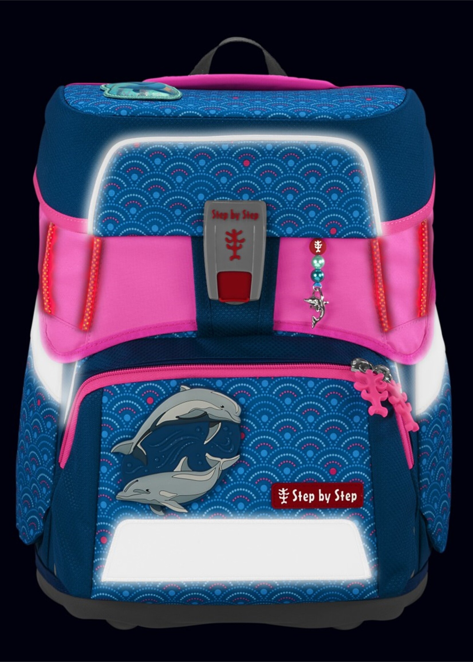 Step by Step LED Neon Pull-Over für SPACE Schulranzen, Pink