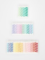 MERI MERI Kerzen Rainbow Striped Mini (50 Stück)