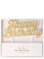 MERI MERI Gold Happy Birthday Candle