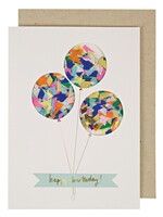 MERI MERI Grußkarte Balloon Confetti Shaker Birthday