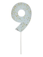 MERI MERI Blue Number 9 Candle