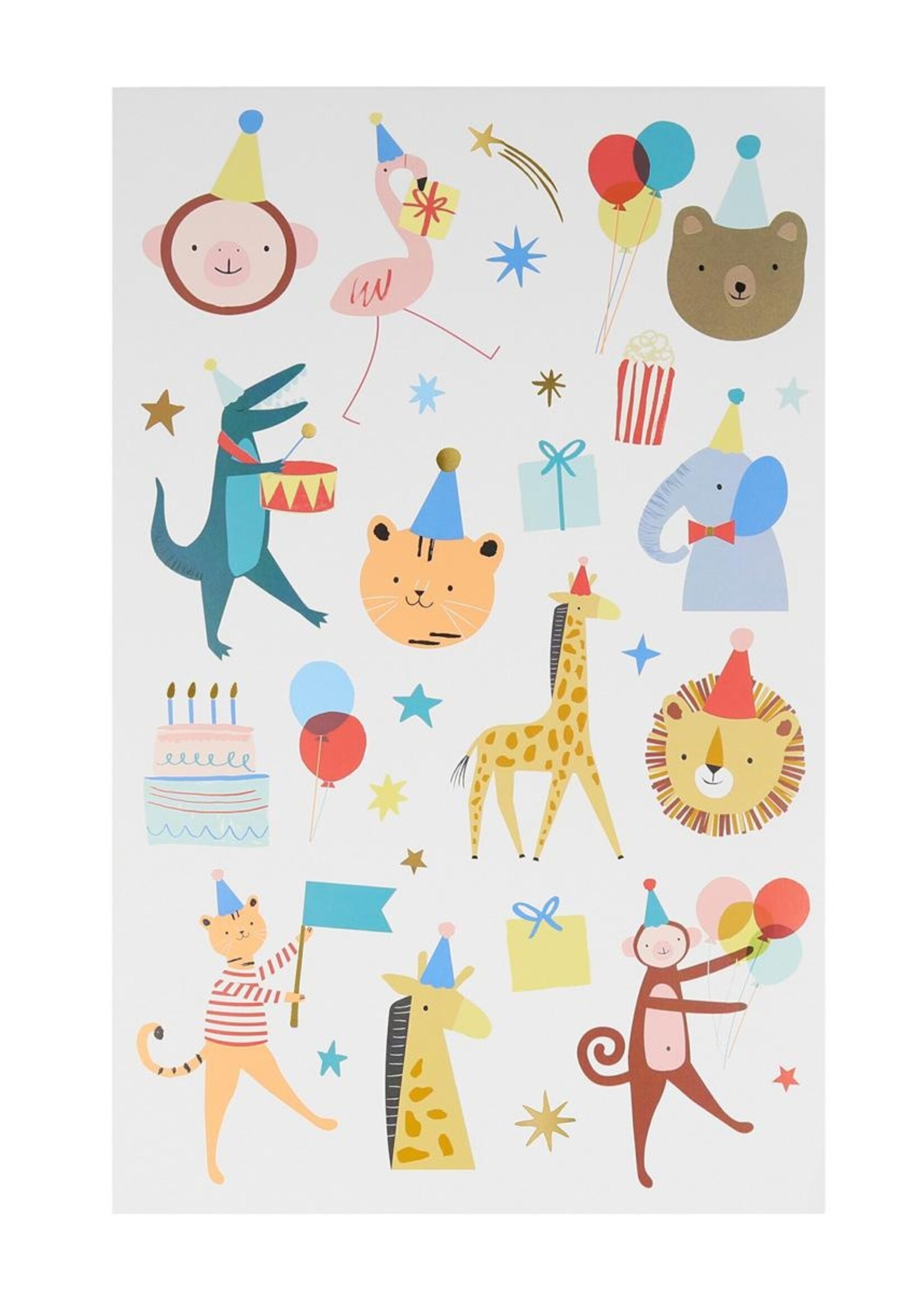 MERI MERI Animal Parade Tattoo Sheets