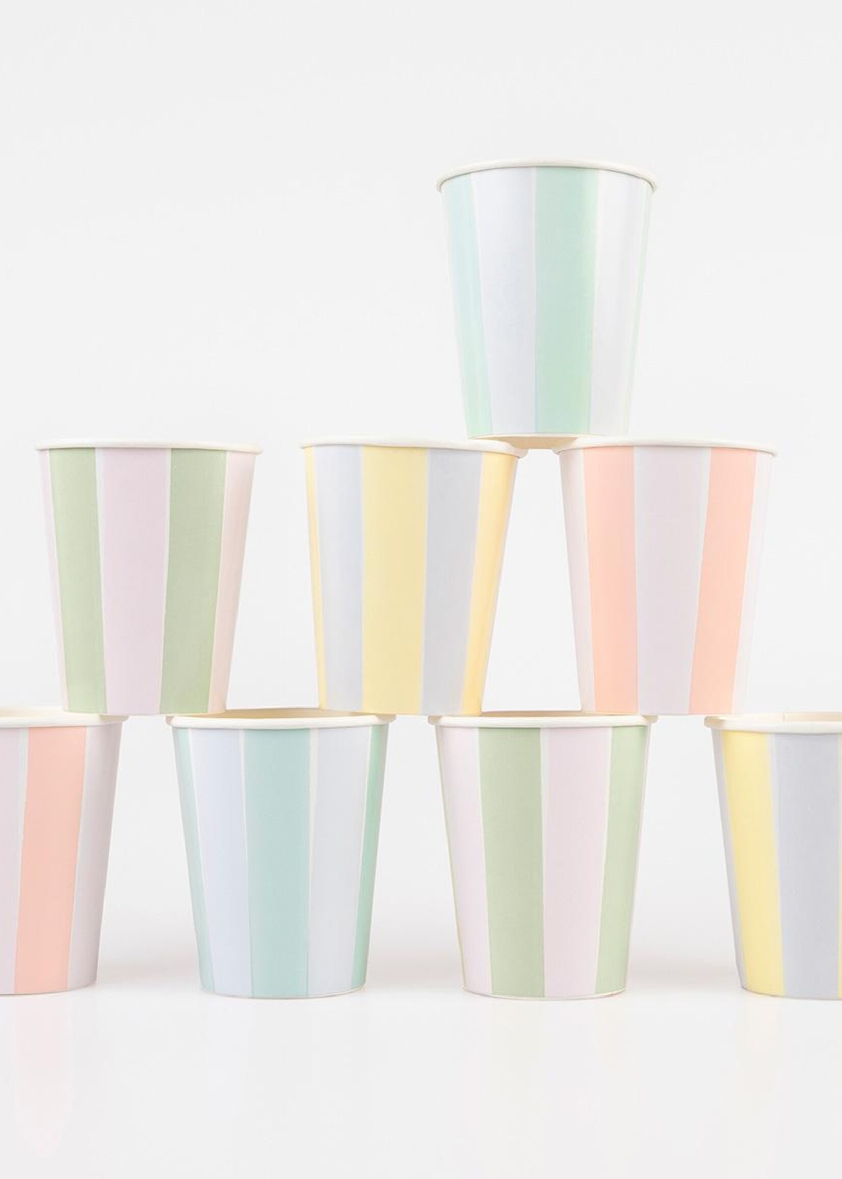 MERI MERI Pastel Stripe Cups