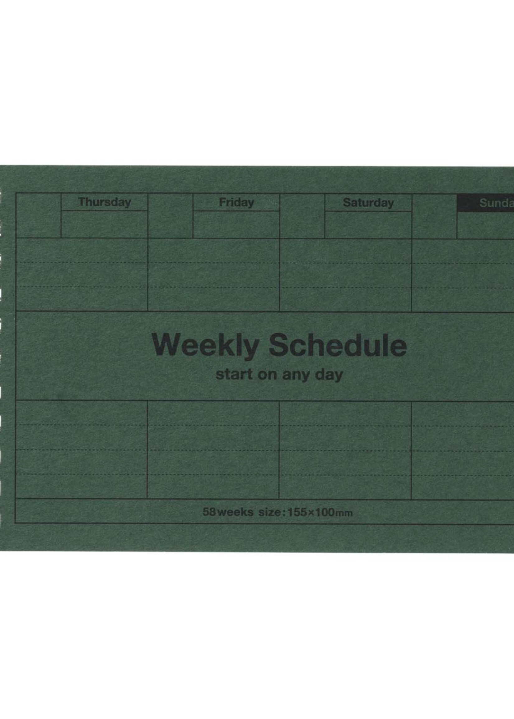MARKS Dayfree Weekly Schedule / Dark