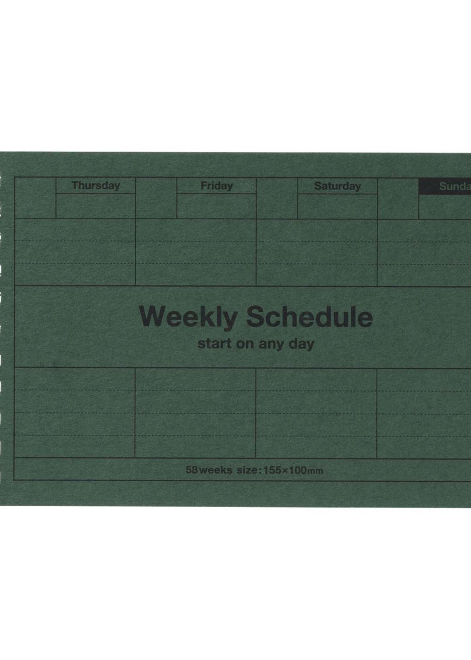 MARKS Mark's Dayfree Wochenplaner undatiert Dark Green