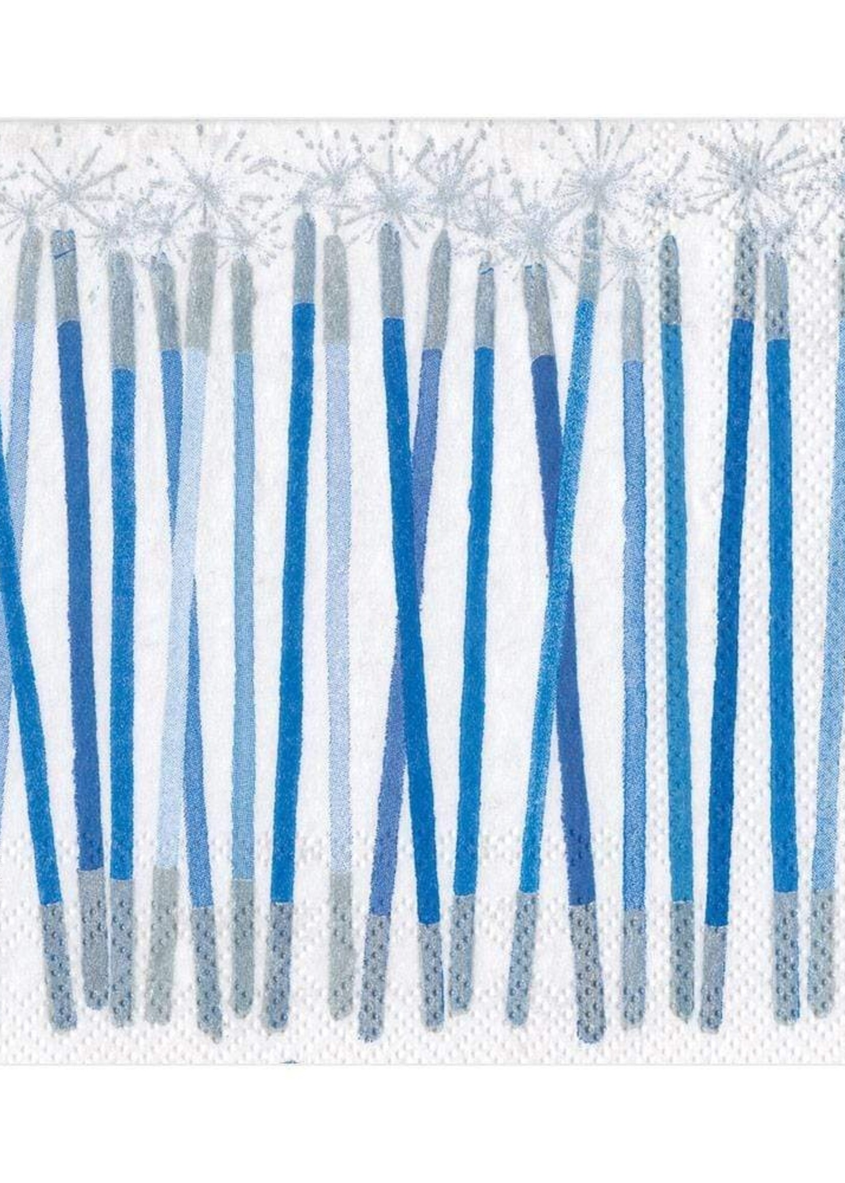 Caspari Serv., Blue Candles