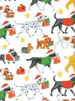 Caspari Caspari Geschenkpapier Bogen Christmas Delivery weiß