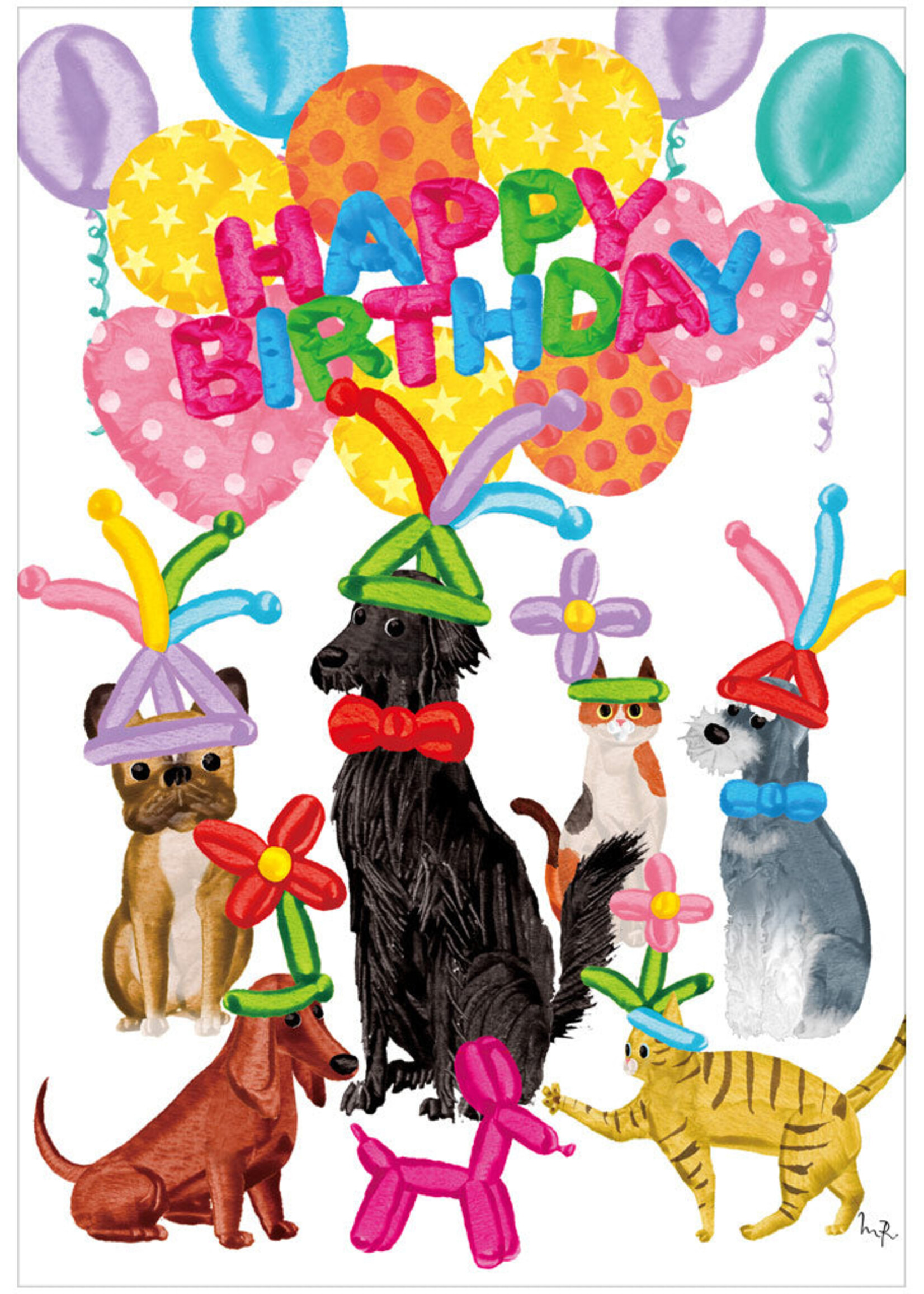 Caspari Birthday-Party pets
