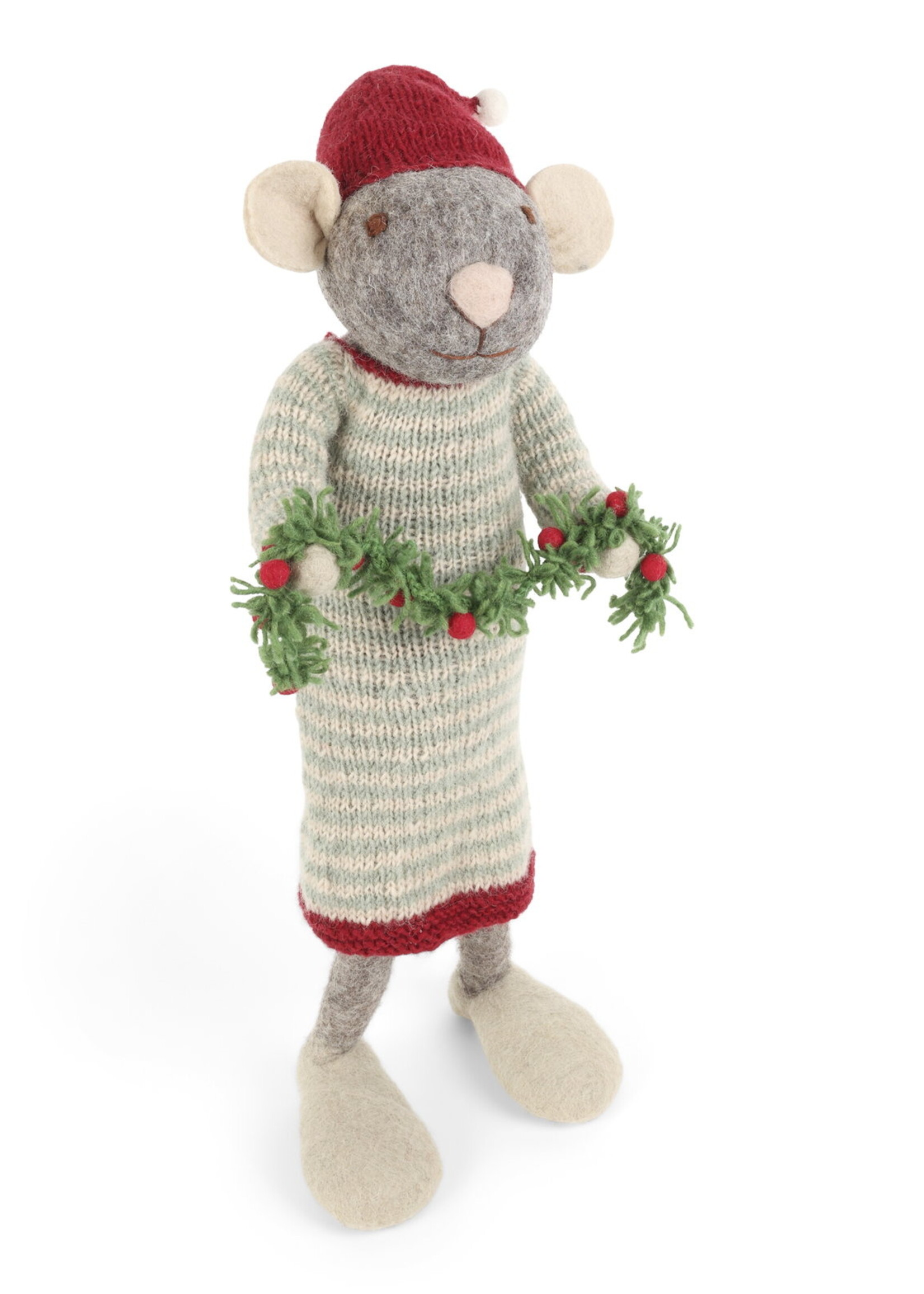 Gry & Sif X-Large Grey Mouse w/Garland