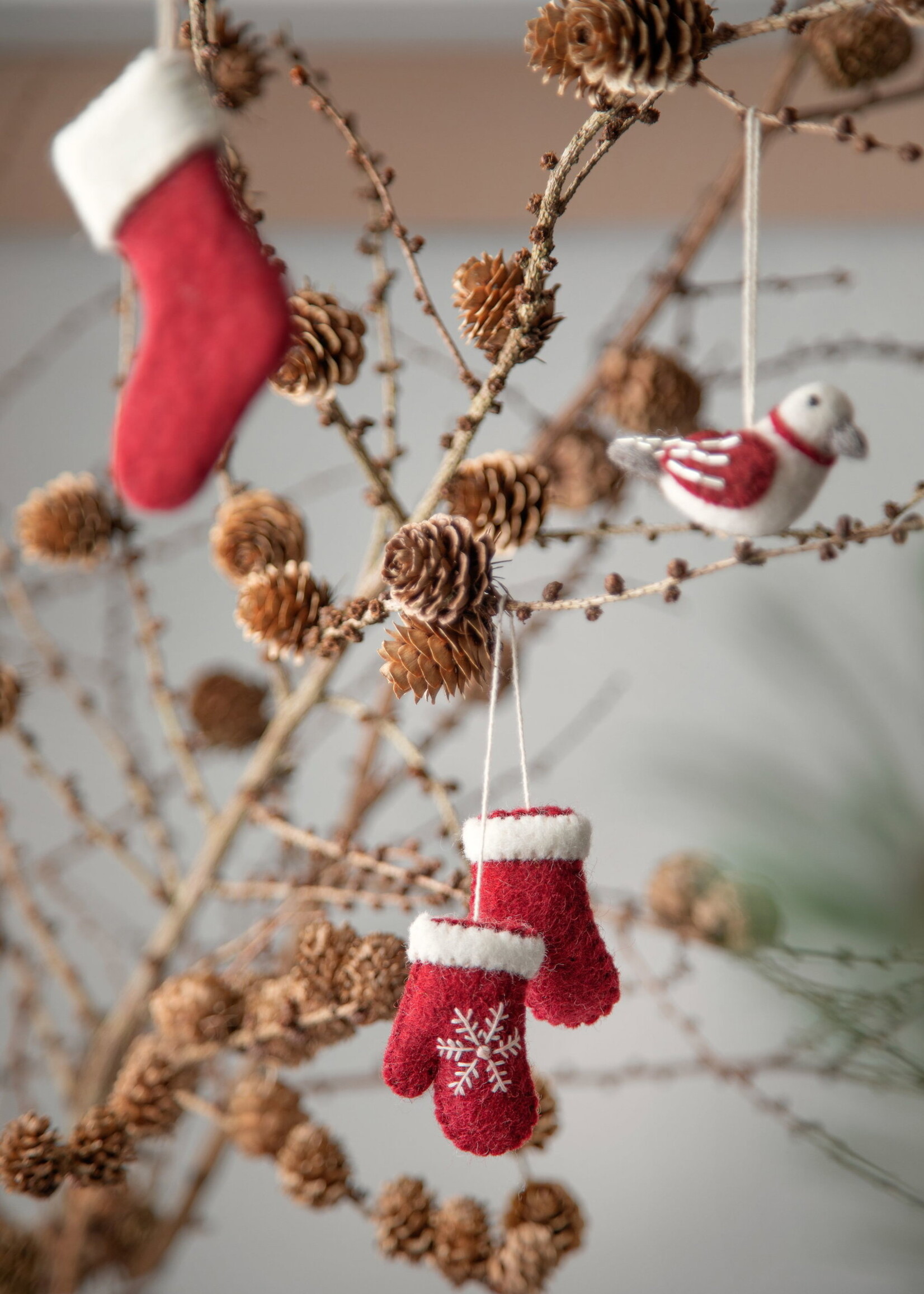 Gry & Sif Mittens - Red