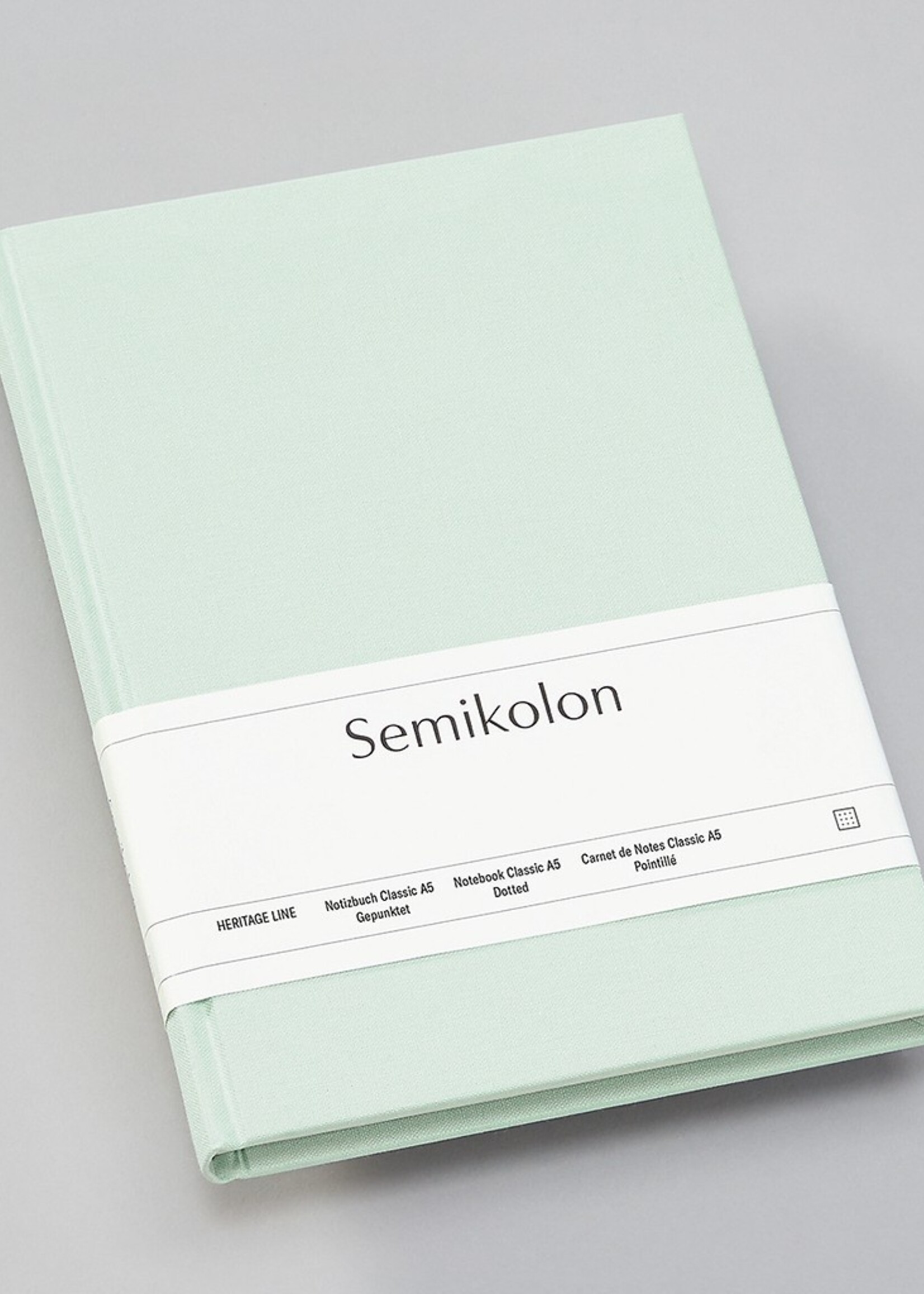 Semikolon NB A5 Classic dotted moss, Lei