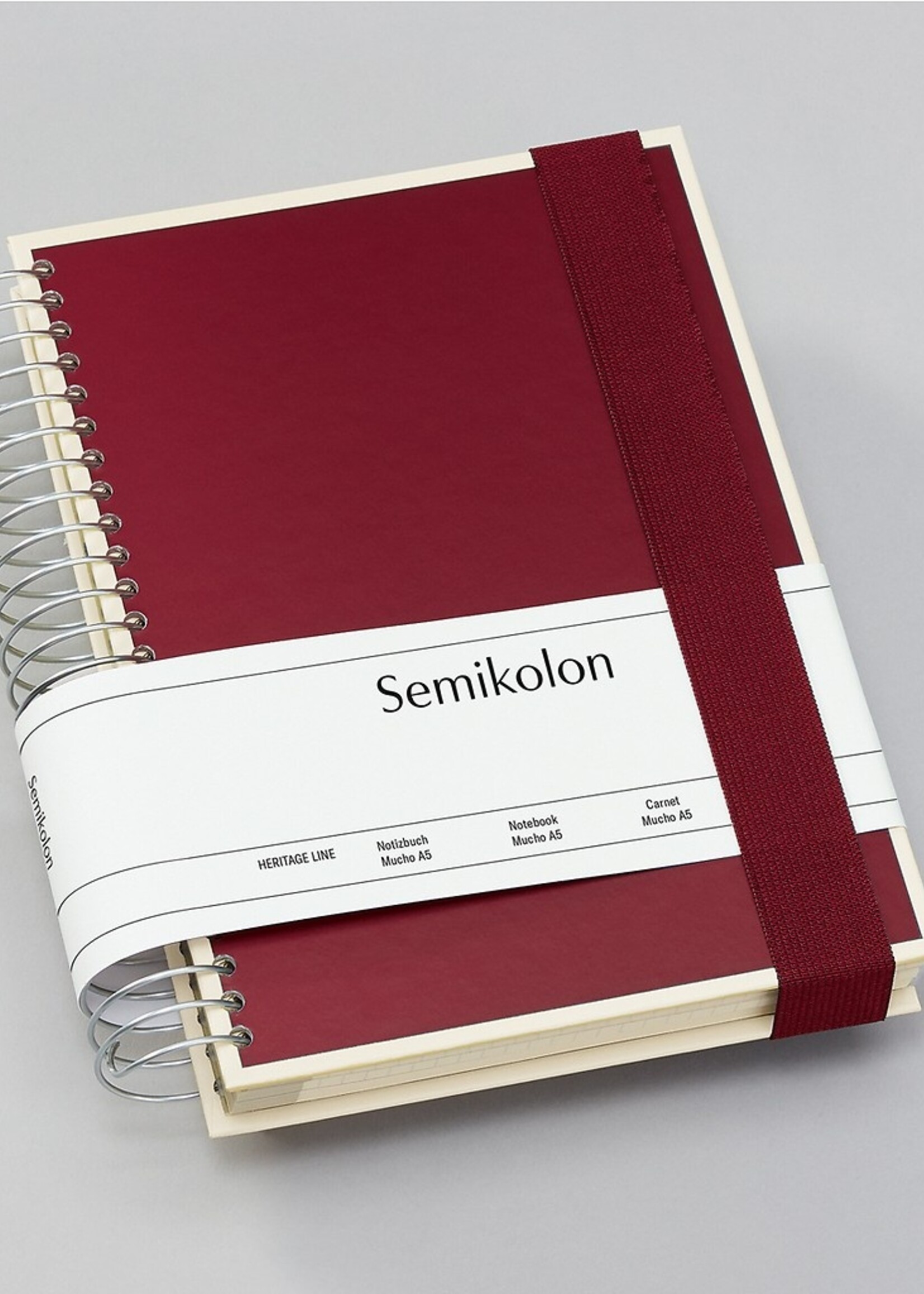 Semikolon Mucho (A5) Spiralnotizbuch,3 L