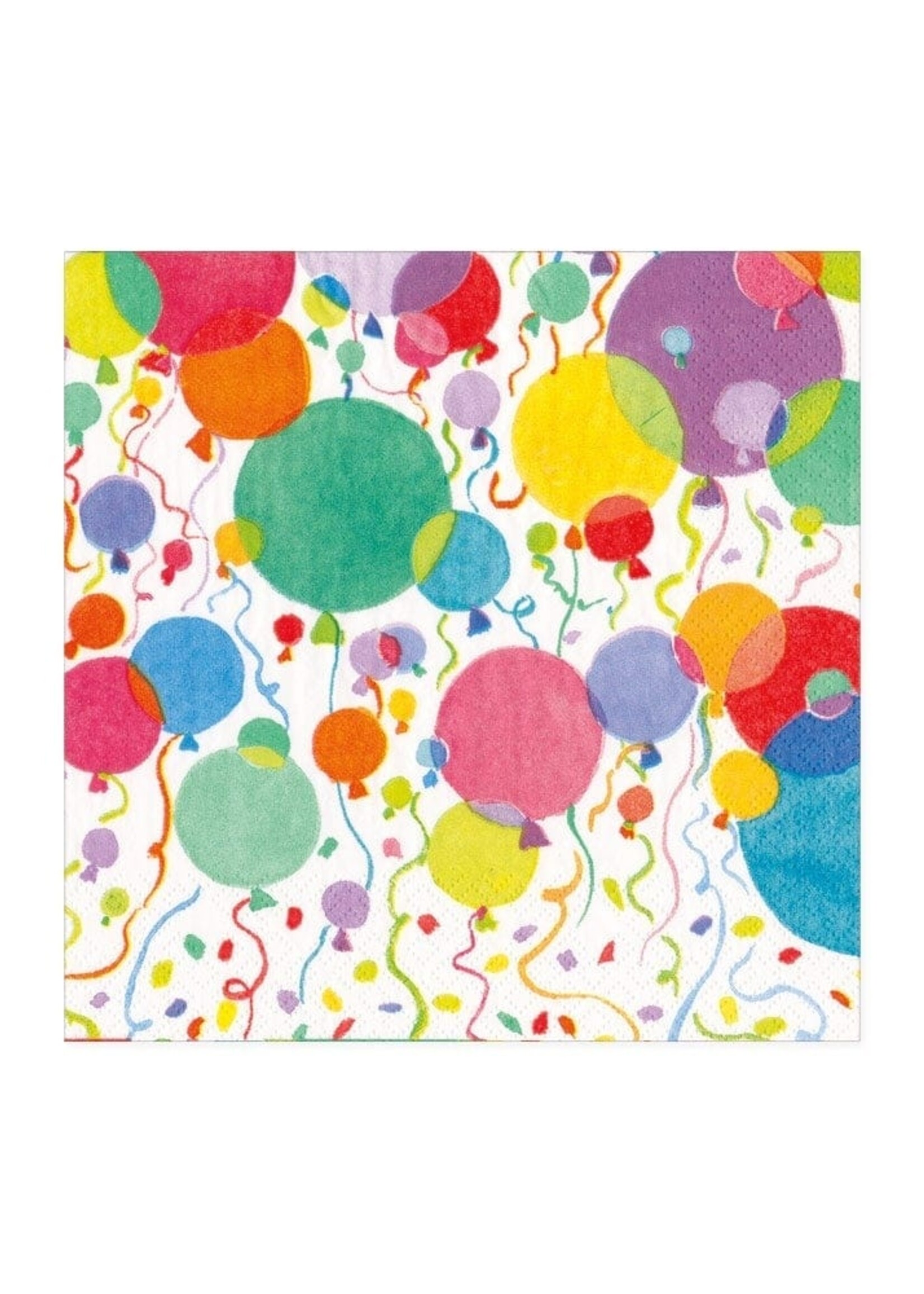 Caspari Serv., White Balloons & confDE