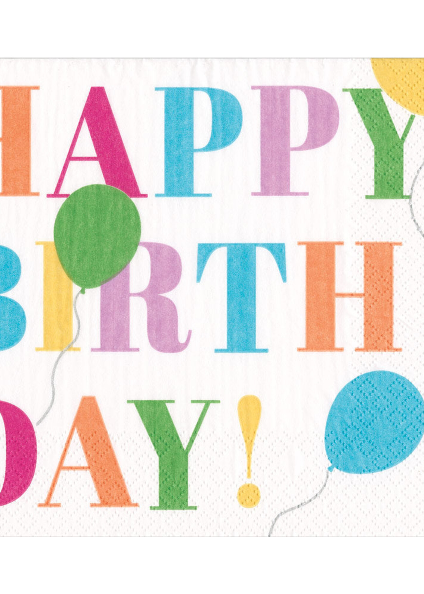Caspari Serv., White Birthday surDE