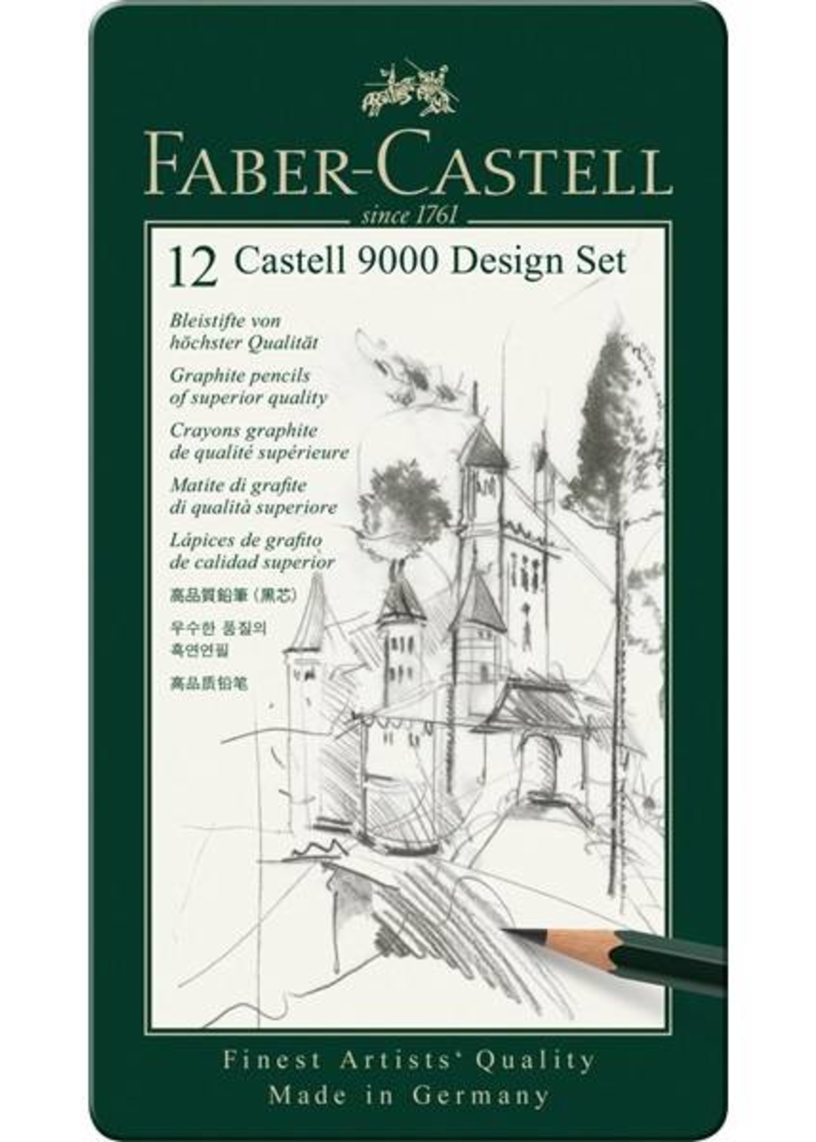 Faber-Castell Faber Castell Design Set 12 Bleistifte 5B-5H