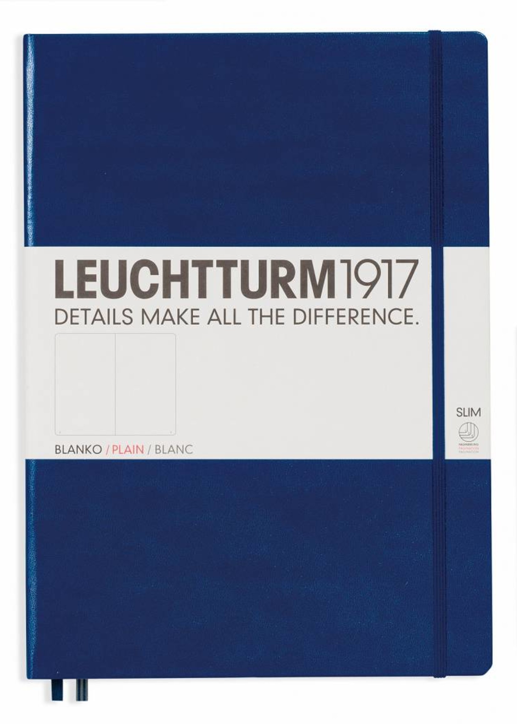 Leuchtturm1917 LT Notizbuch A4 MASTER SLIM marine glatt