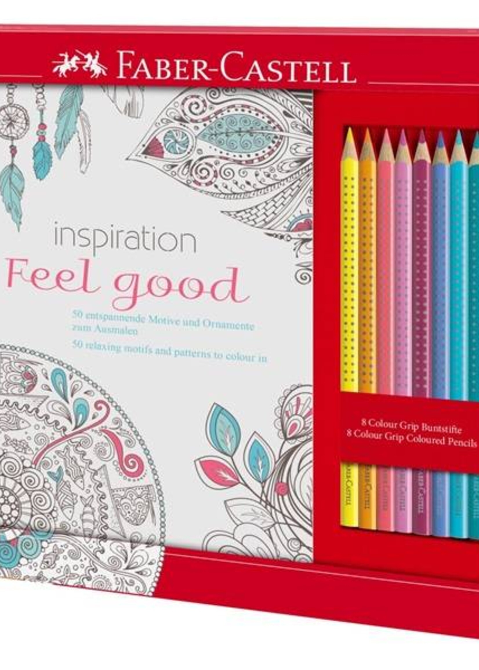 Faber-Castell Ausmalset "Feel Good" mit 8 Colour Grip