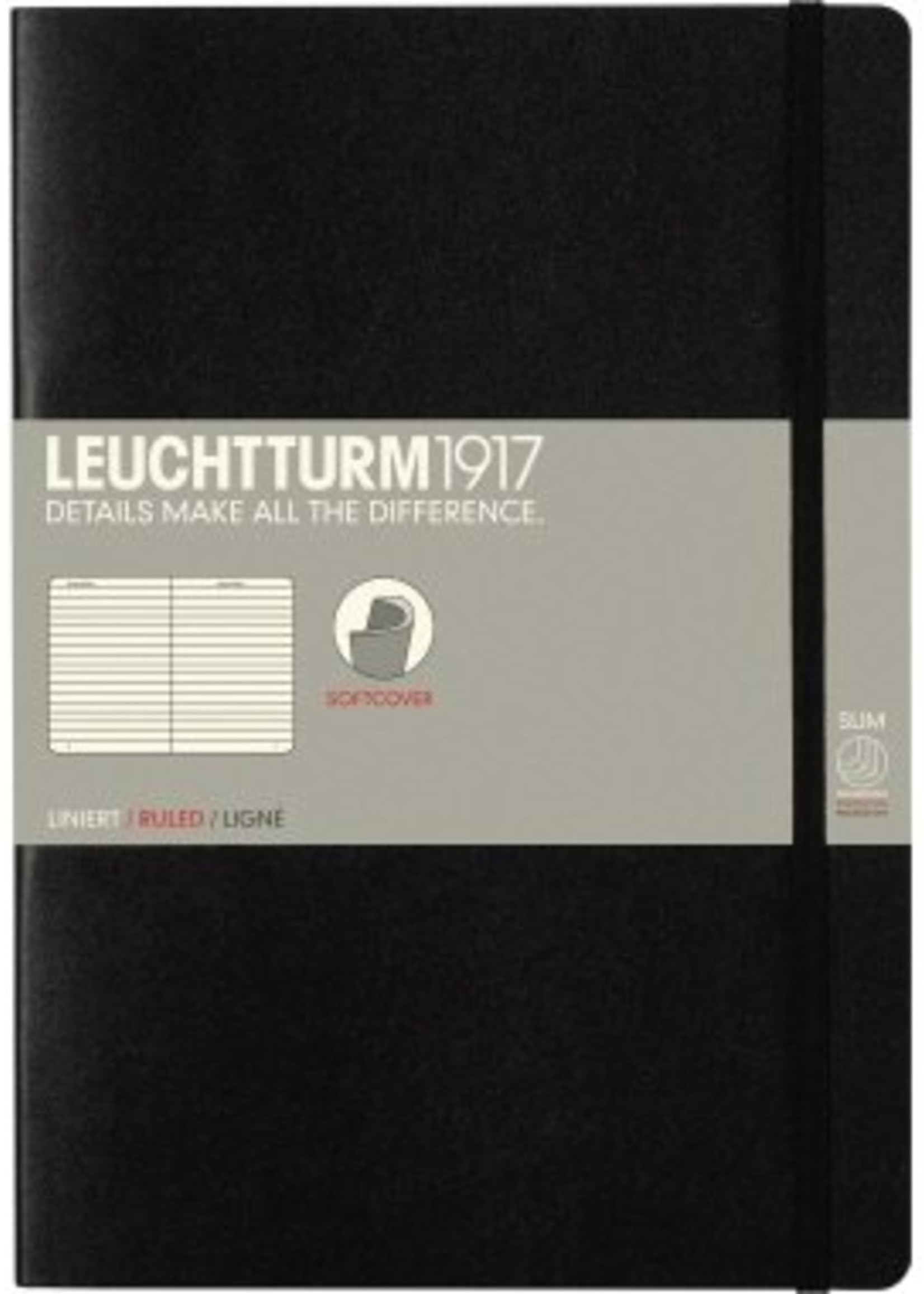 Leuchtturm1917 Notizbuch COMPOSITION B5 SC schwarz liniert