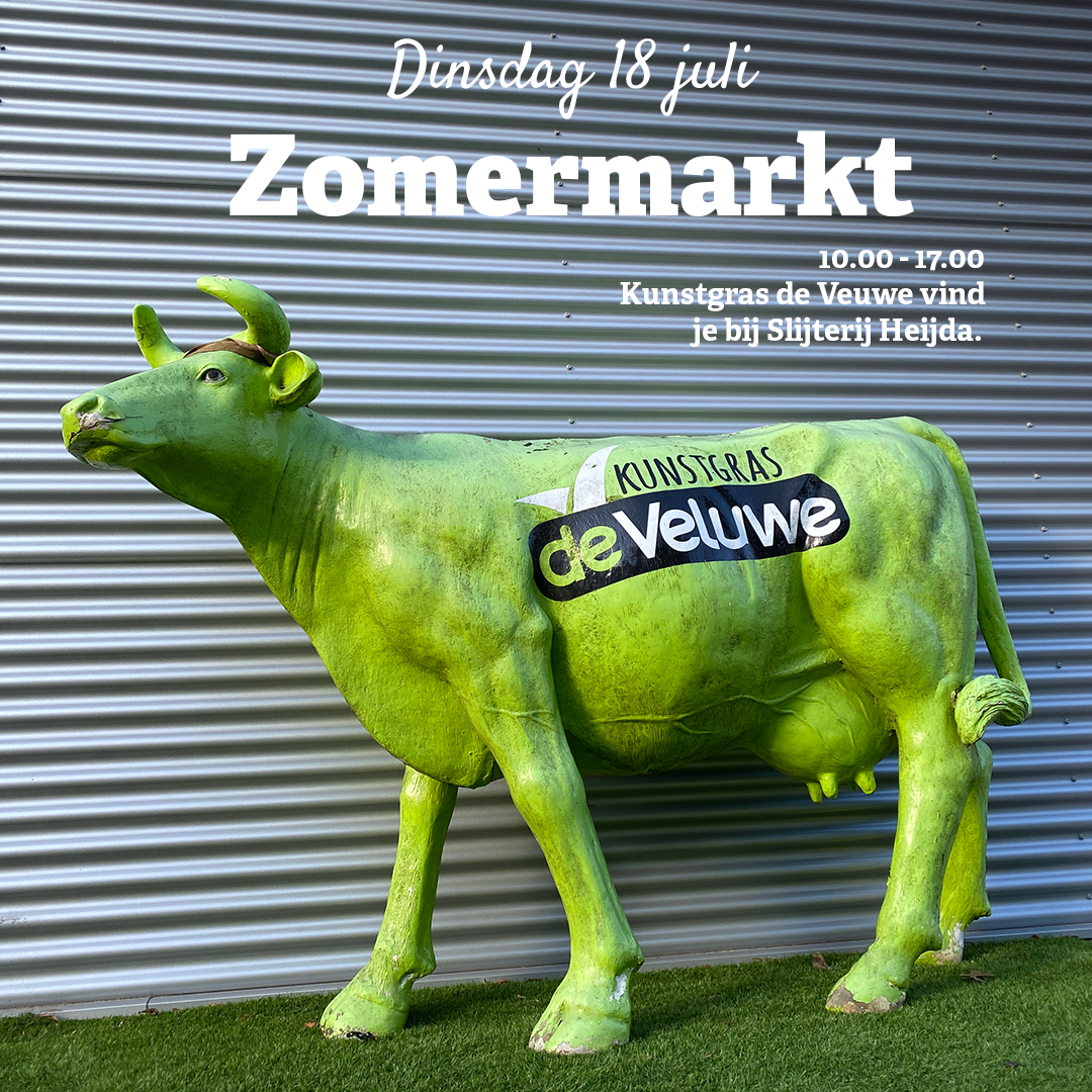 Kunstgras de Veluwe dit jaar op de Eibertjesmarkt in Nunspeet!