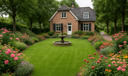 Kunstgras in de voortuin