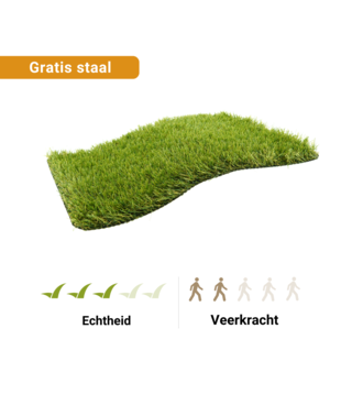 Staal - Kunstgras Uddel 28 mm