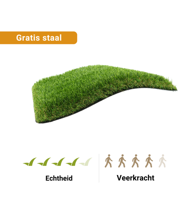 Bestel nu jouw gratis kunstgrasstalen - Kunstgras Deventer 40 mm
