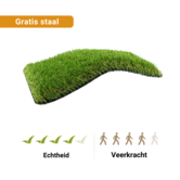 Bestel nu jouw gratis kunstgrasstalen - Kunstgras Nunspeet 40 mm