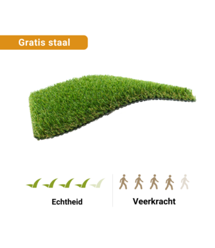 Staal - Kunstgras Zwolle 30 mm