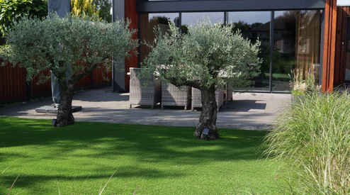 Kunstgras in de tuin