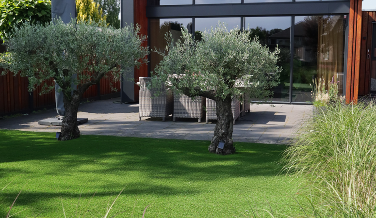 Kunstgras in de tuin