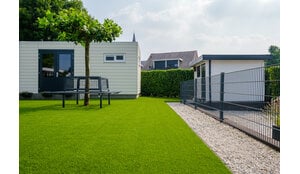 Kunstgras combineren met grind