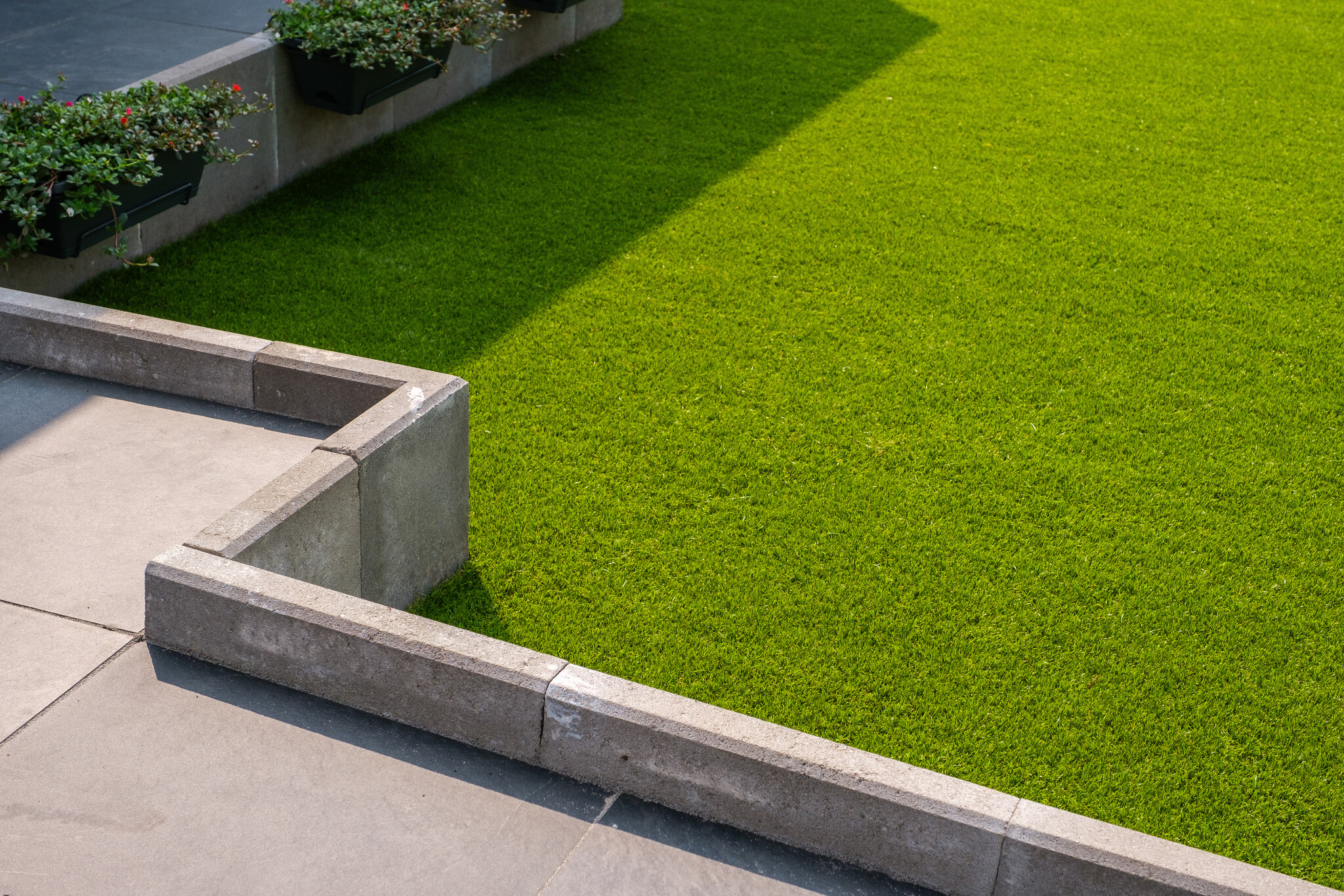 Kunstgras in de openbare ruimte