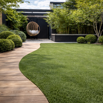 Kunstgras in de tuin