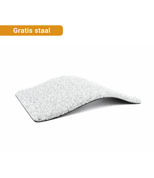 Staal - Kunstgras Zilver 25 mm