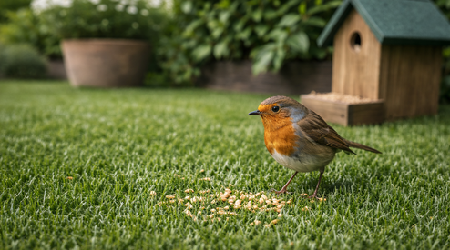 Kunstgras voor vogels